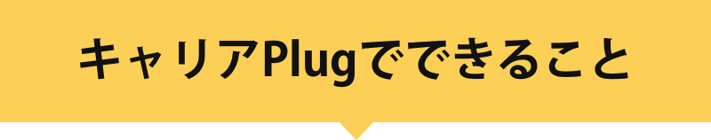 キャリアPlugでできること